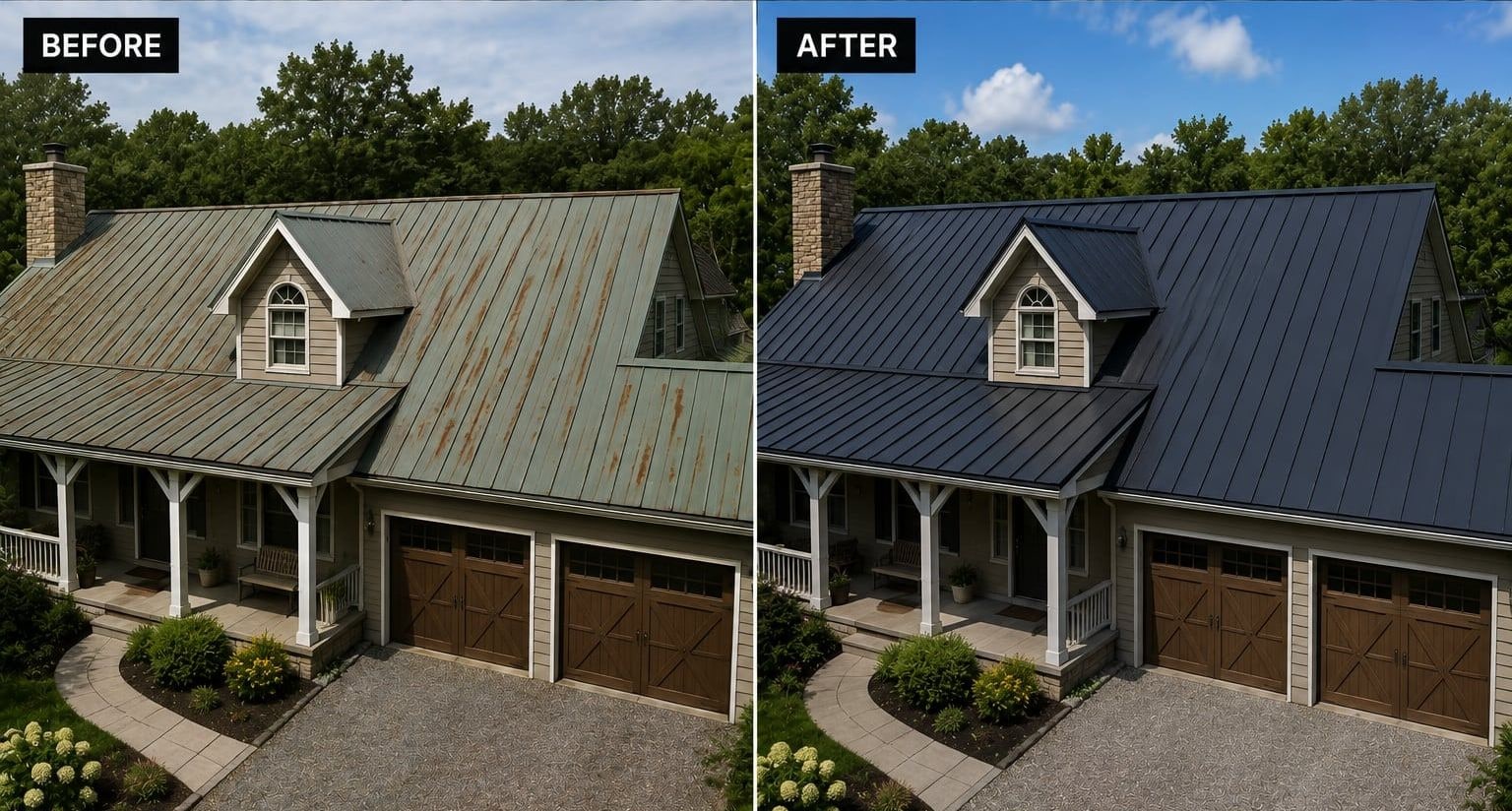 Metal Re-Roof in Oakville, Ontario